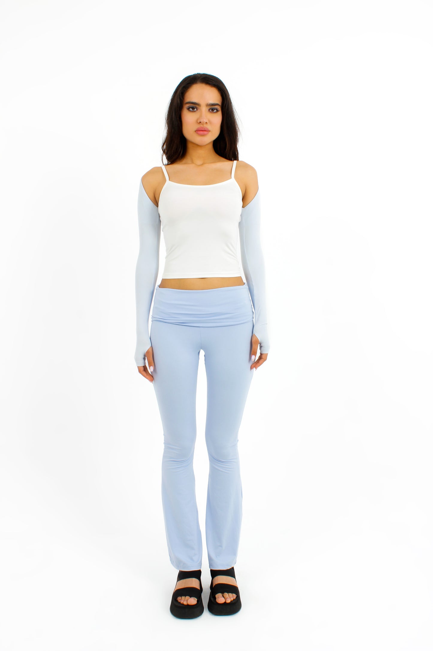 SCULPT YOGA PANTS IN BABY BLUE